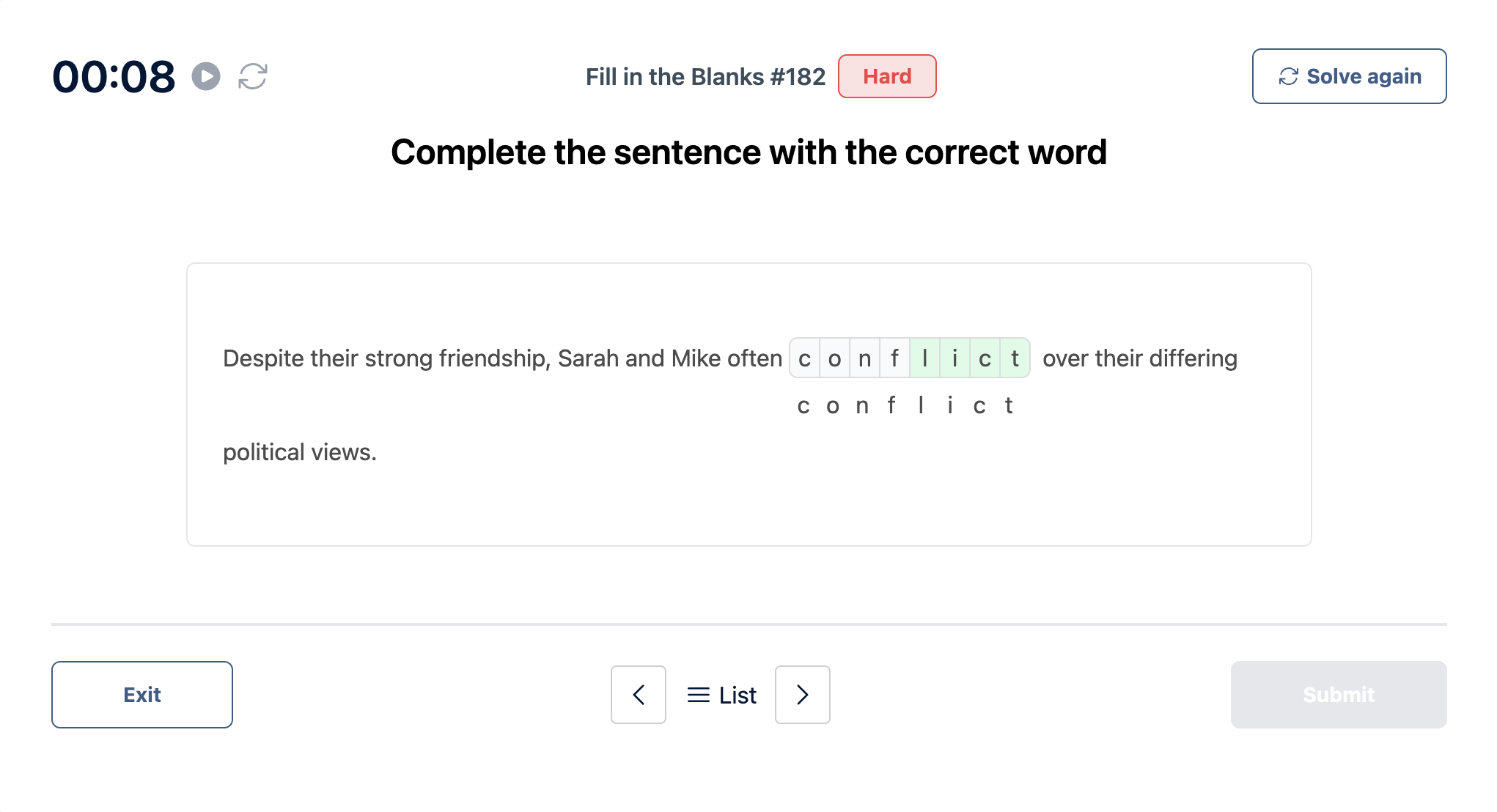  "Fill in the Blanks" 提示卡 #12 答案