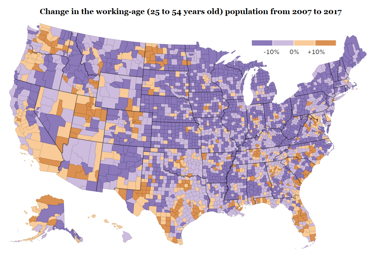 Example of a map with data